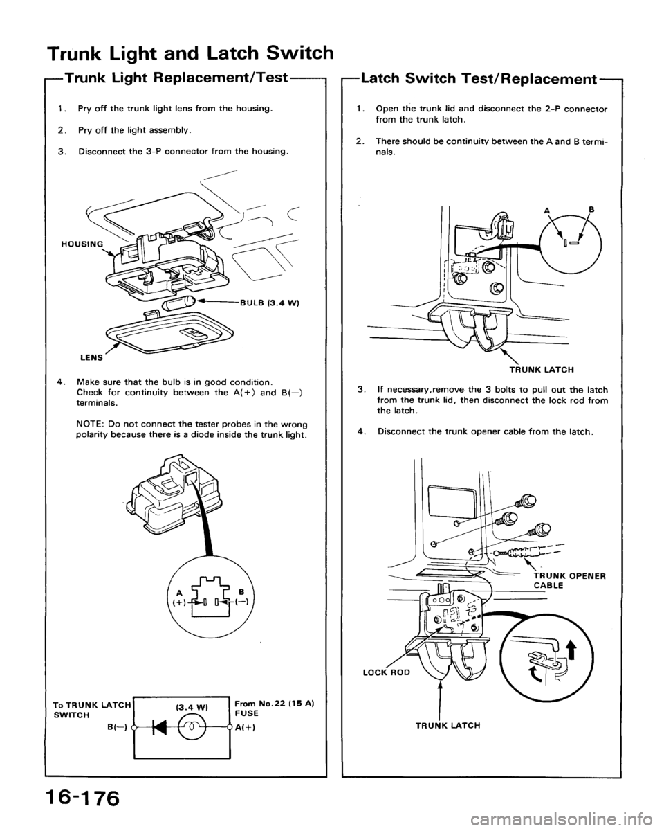 HONDA ACCORD 1992 CB / 4.G Workshop Manual 