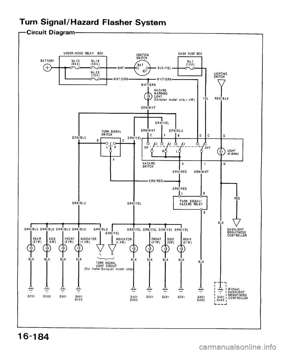 HONDA ACCORD 1992 CB / 4.G Workshop Manual 