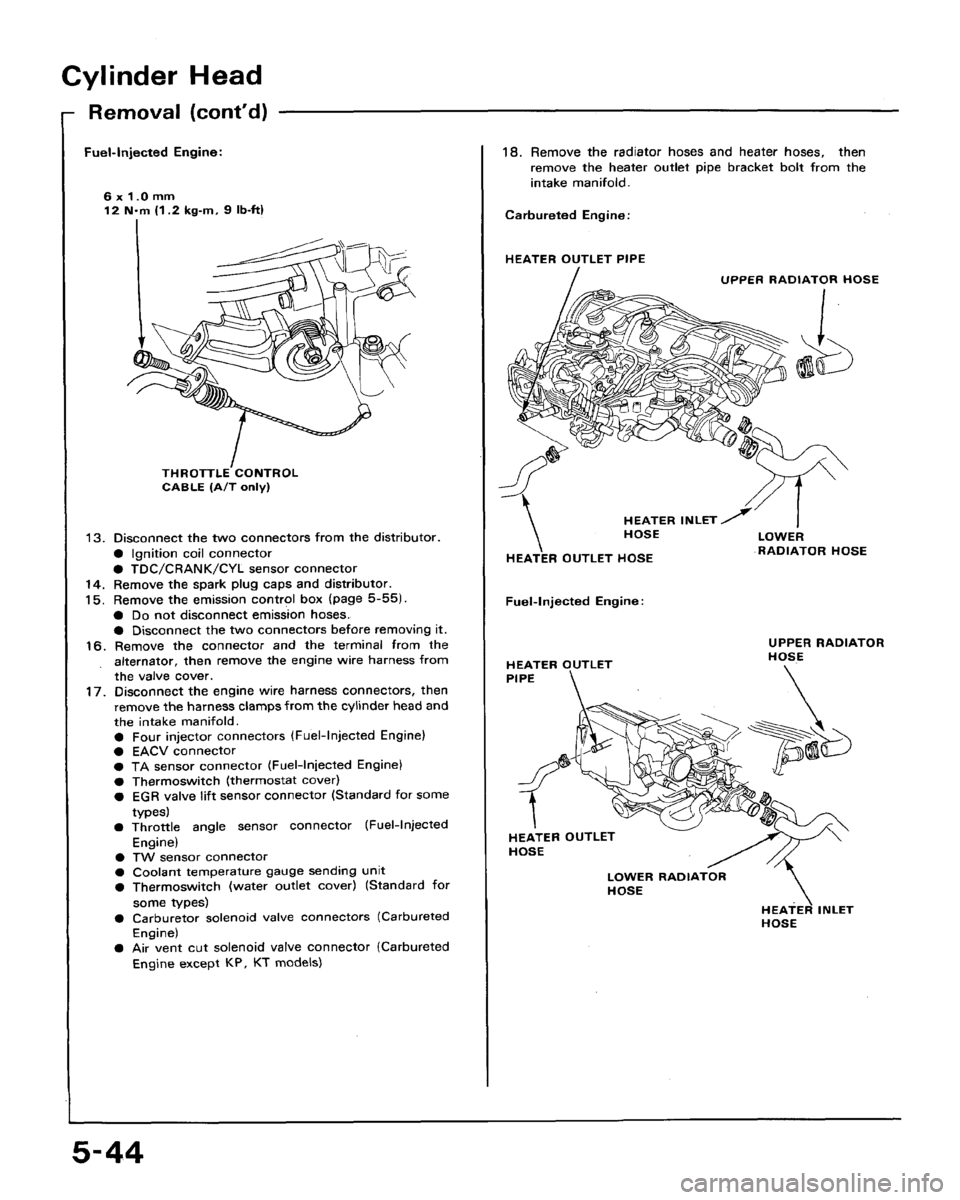 HONDA ACCORD 1992 CB / 4.G Workshop Manual 