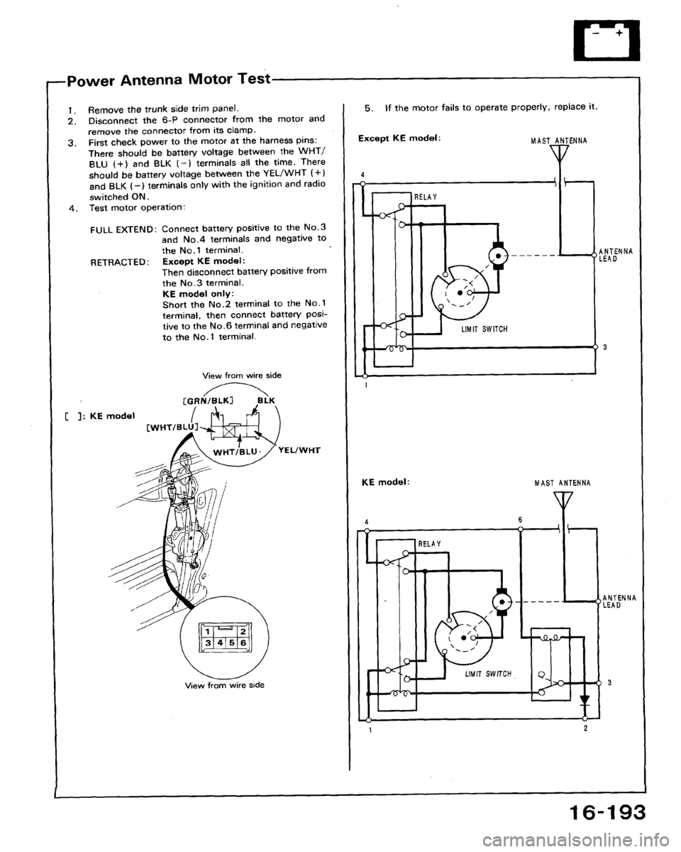 HONDA ACCORD 1992 CB / 4.G Workshop Manual 