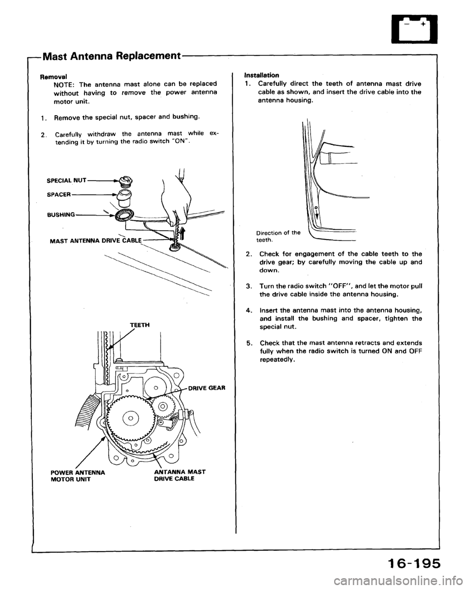 HONDA ACCORD 1992 CB / 4.G Workshop Manual 