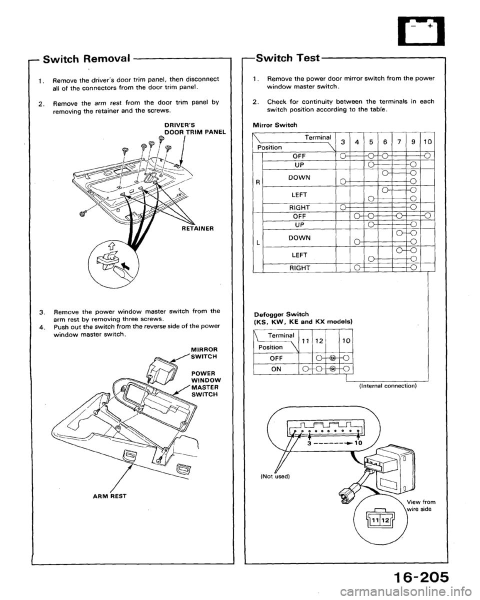 HONDA ACCORD 1992 CB / 4.G Workshop Manual 