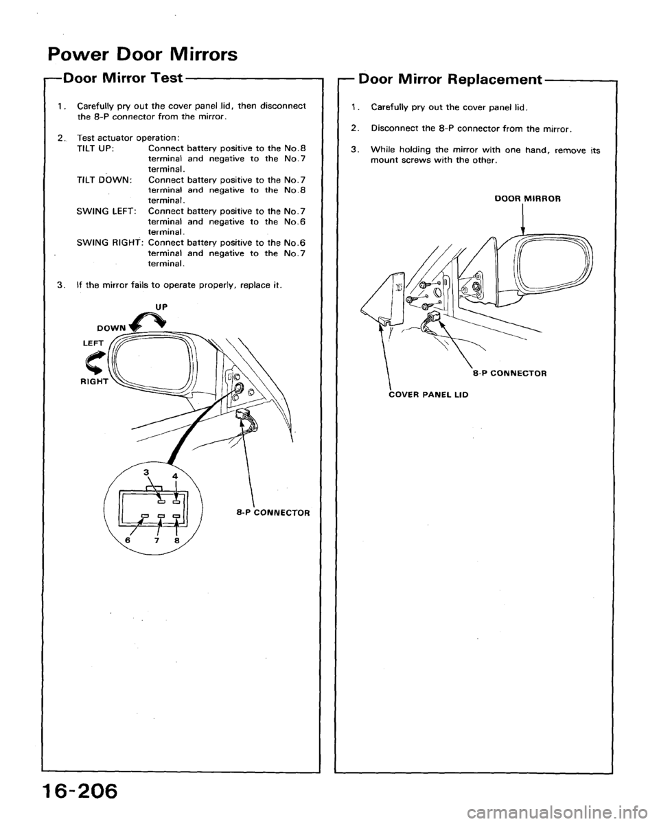 HONDA ACCORD 1992 CB / 4.G Workshop Manual 