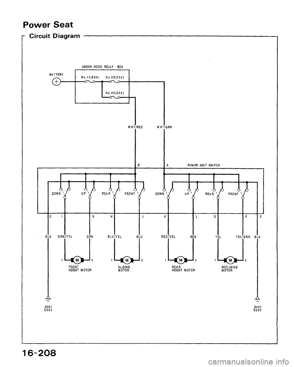 HONDA ACCORD 1992 CB / 4.G Workshop Manual 
