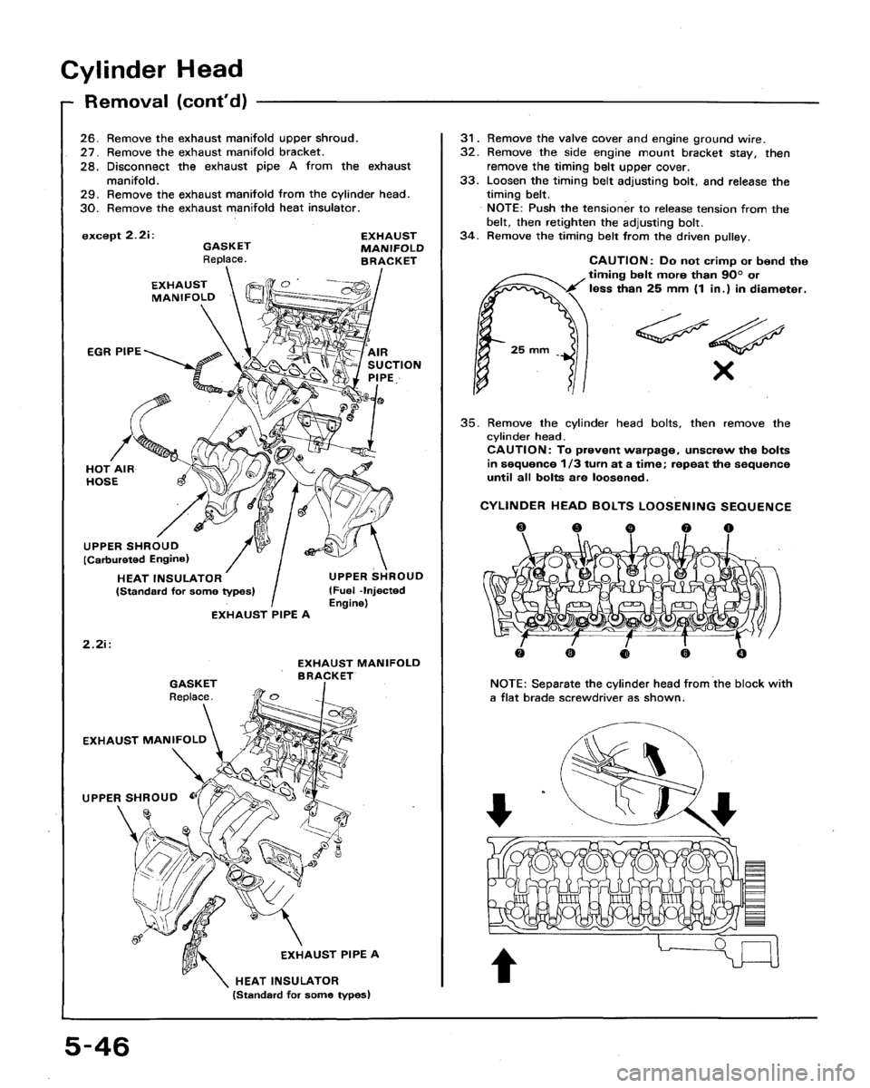 HONDA ACCORD 1992 CB / 4.G Workshop Manual 
