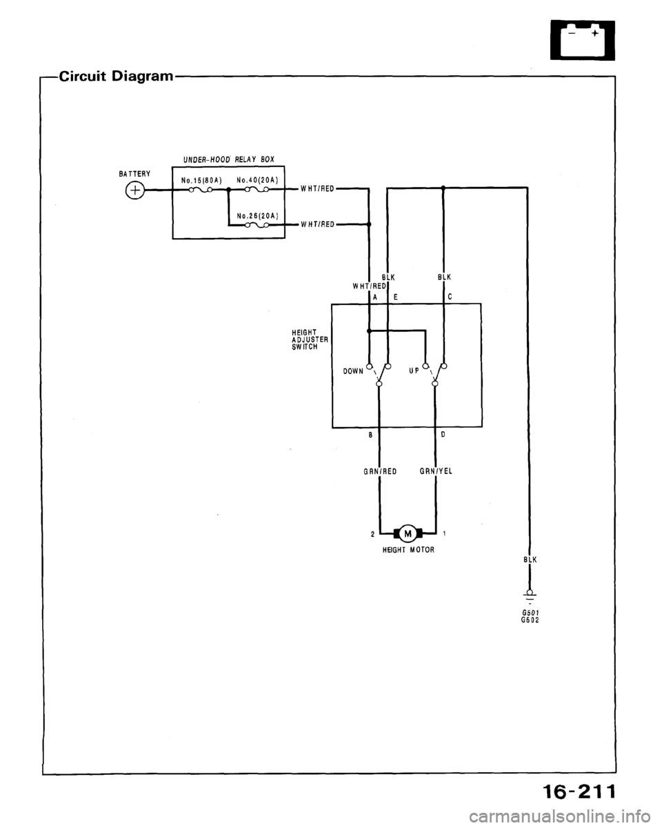 HONDA ACCORD 1992 CB / 4.G Workshop Manual 
