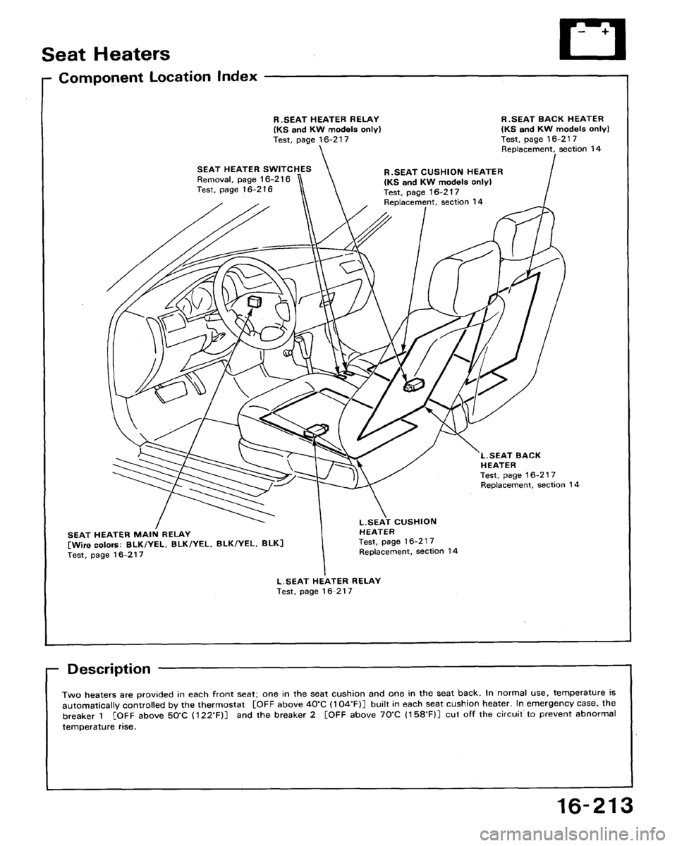 HONDA ACCORD 1992 CB / 4.G Workshop Manual 
