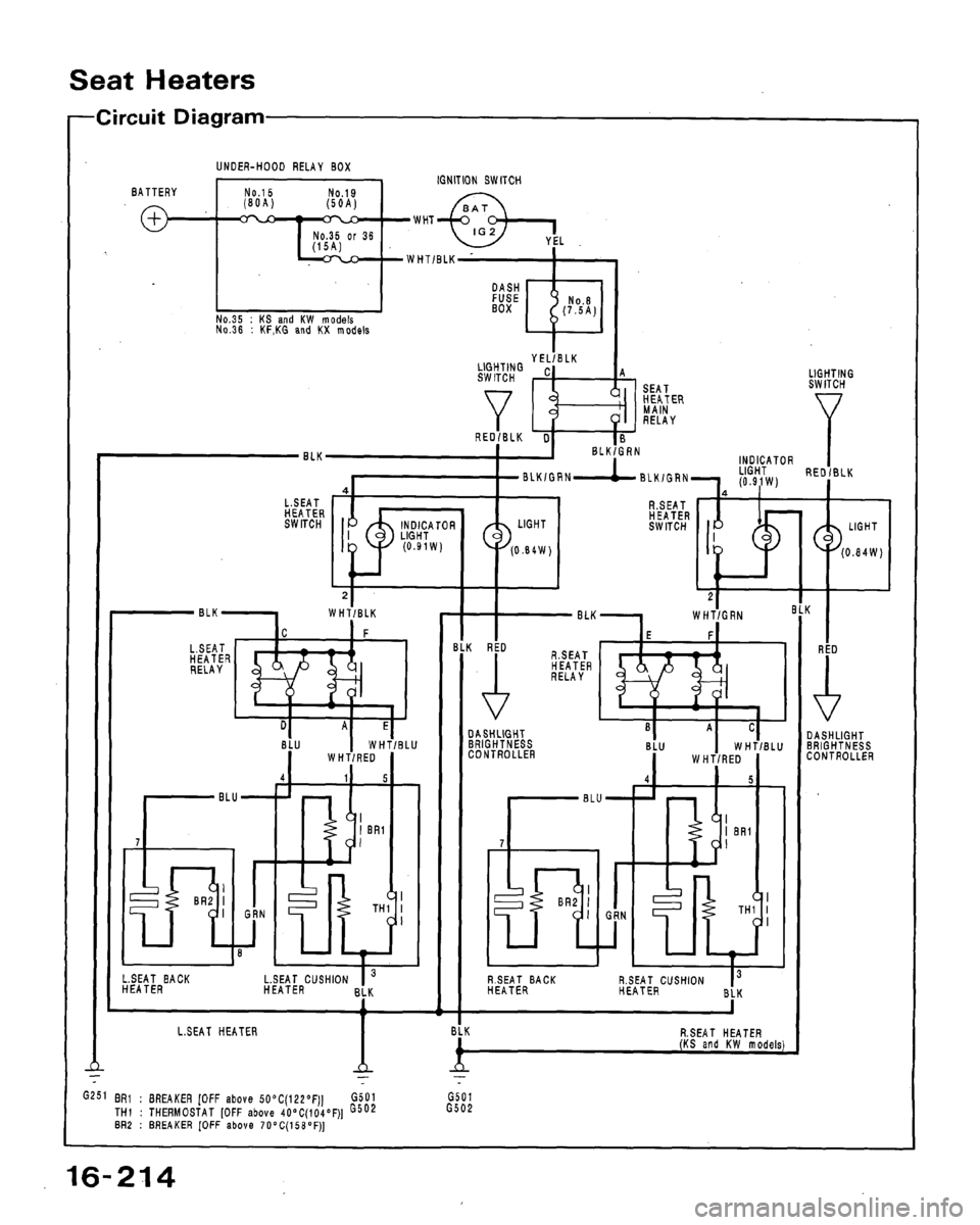 HONDA ACCORD 1992 CB / 4.G Workshop Manual 