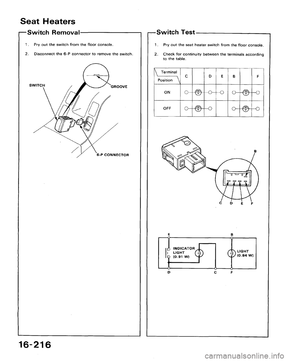 HONDA ACCORD 1992 CB / 4.G Workshop Manual 