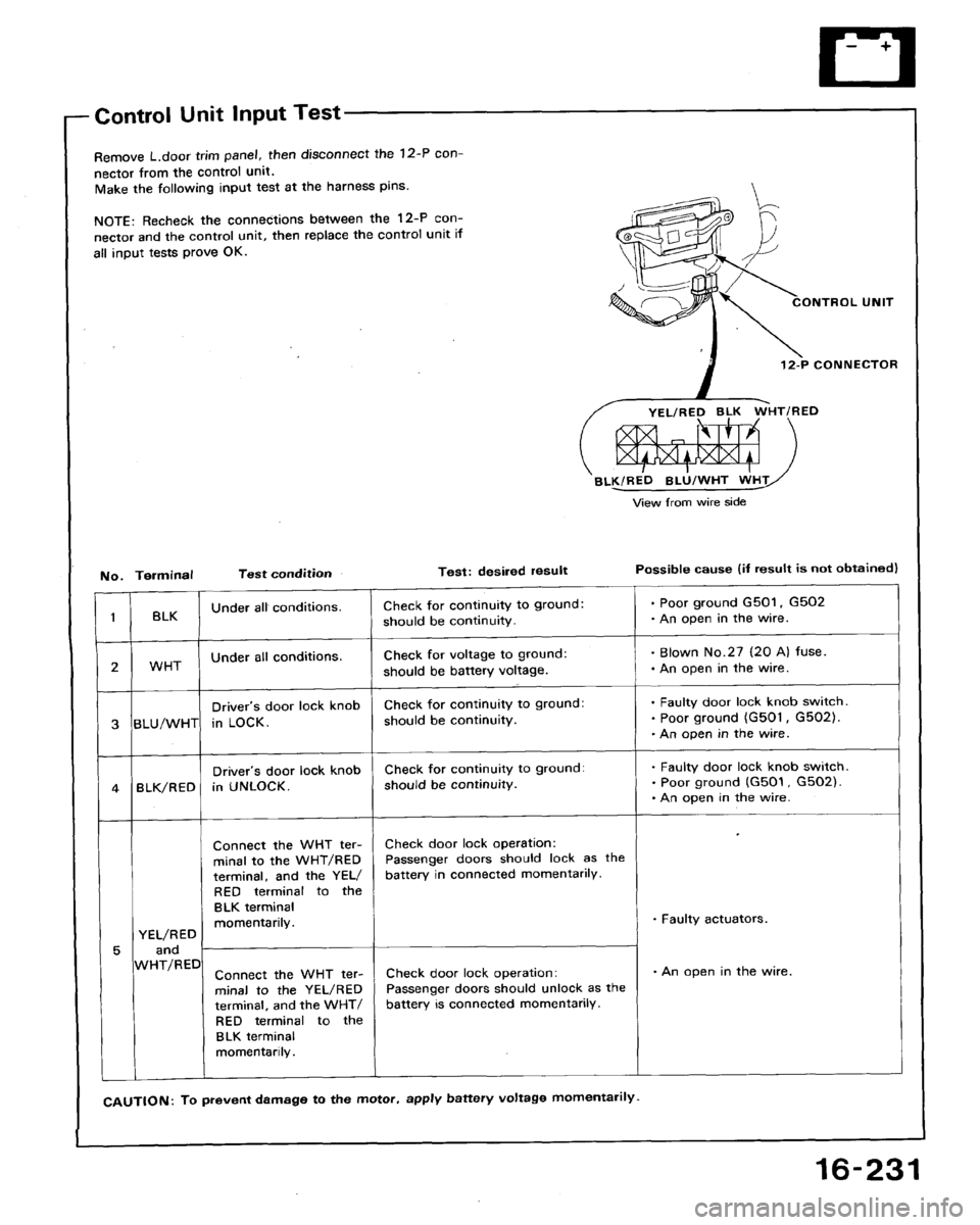 HONDA ACCORD 1992 CB / 4.G Workshop Manual 