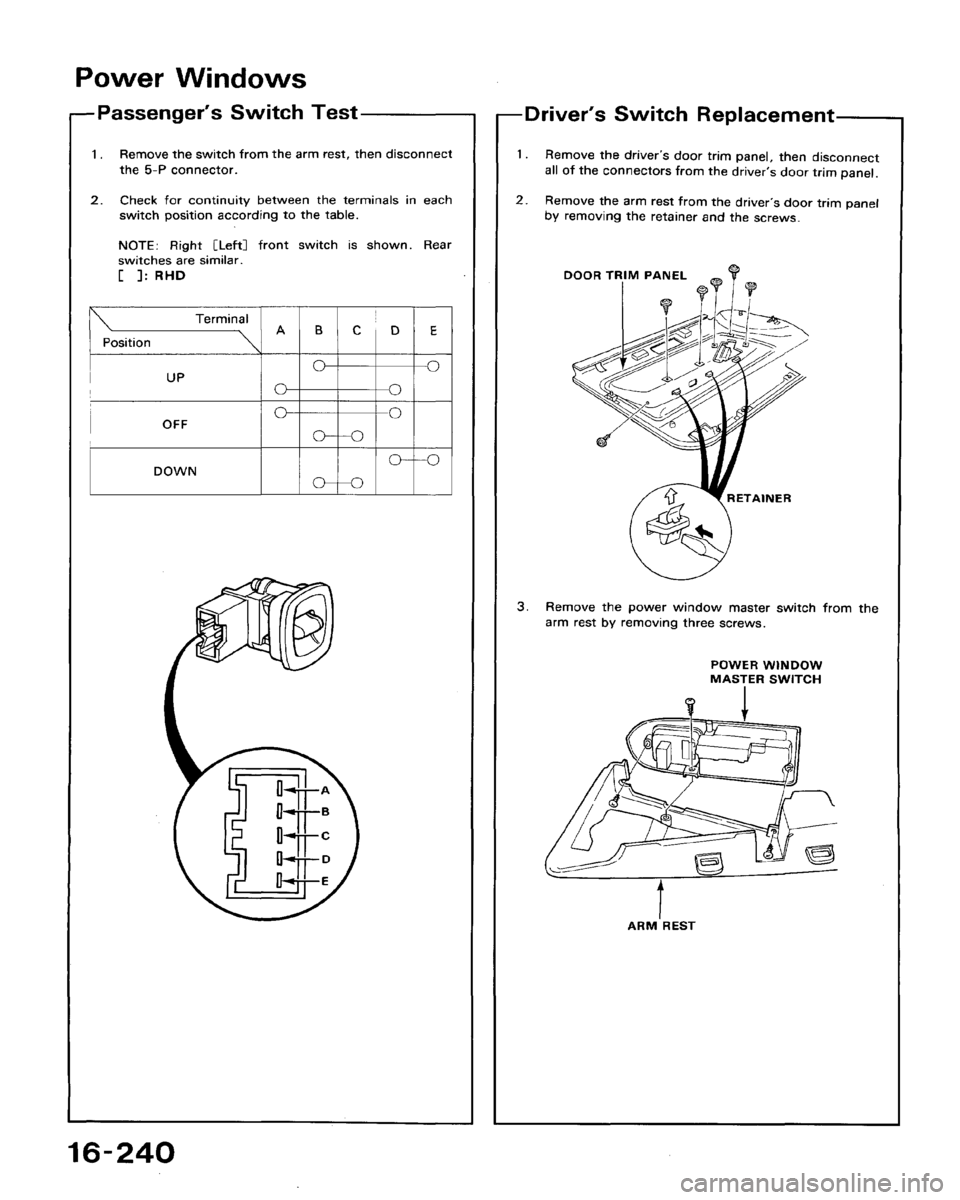 HONDA ACCORD 1992 CB / 4.G Workshop Manual 