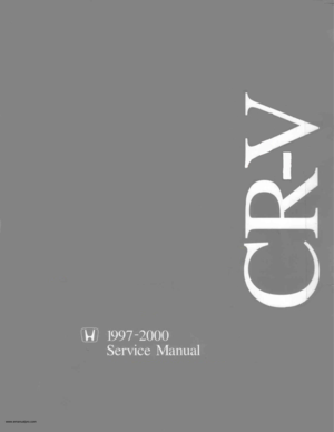 1999 HONDA CR-V Workshop Manual