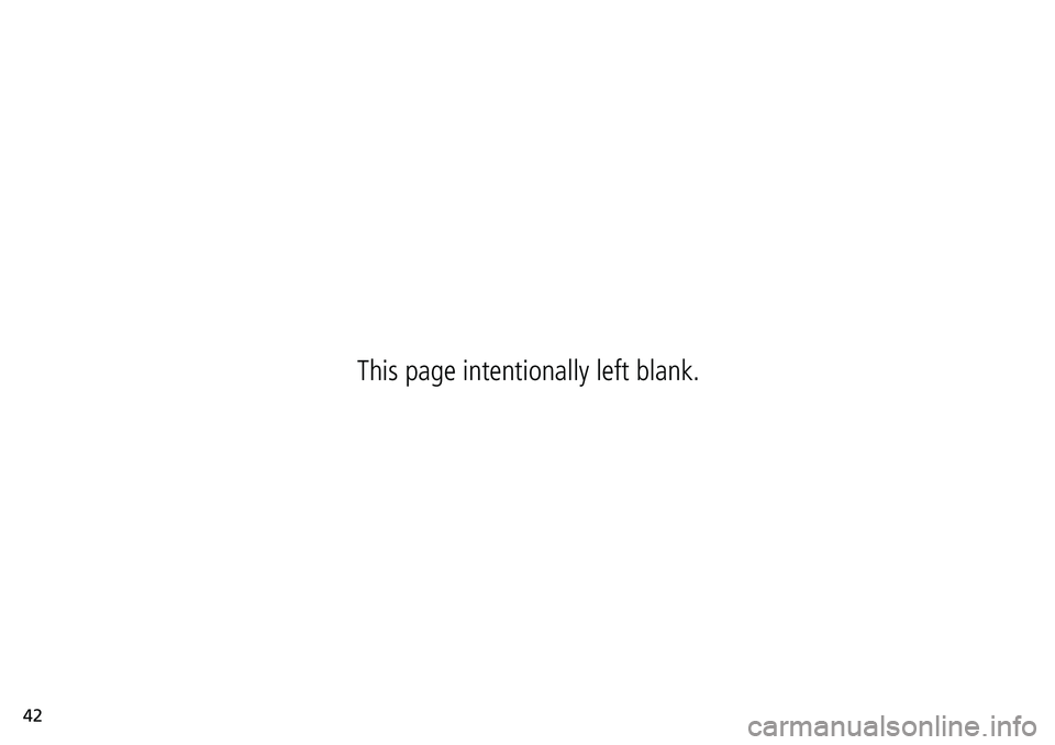 HONDA CRV 2023  Owners Manual 42
This page intentionally left blank. 