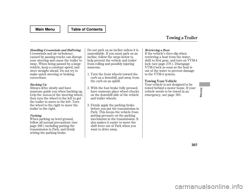 HONDA RIDGELINE 2012 1.G Owners Manual If the vehicle