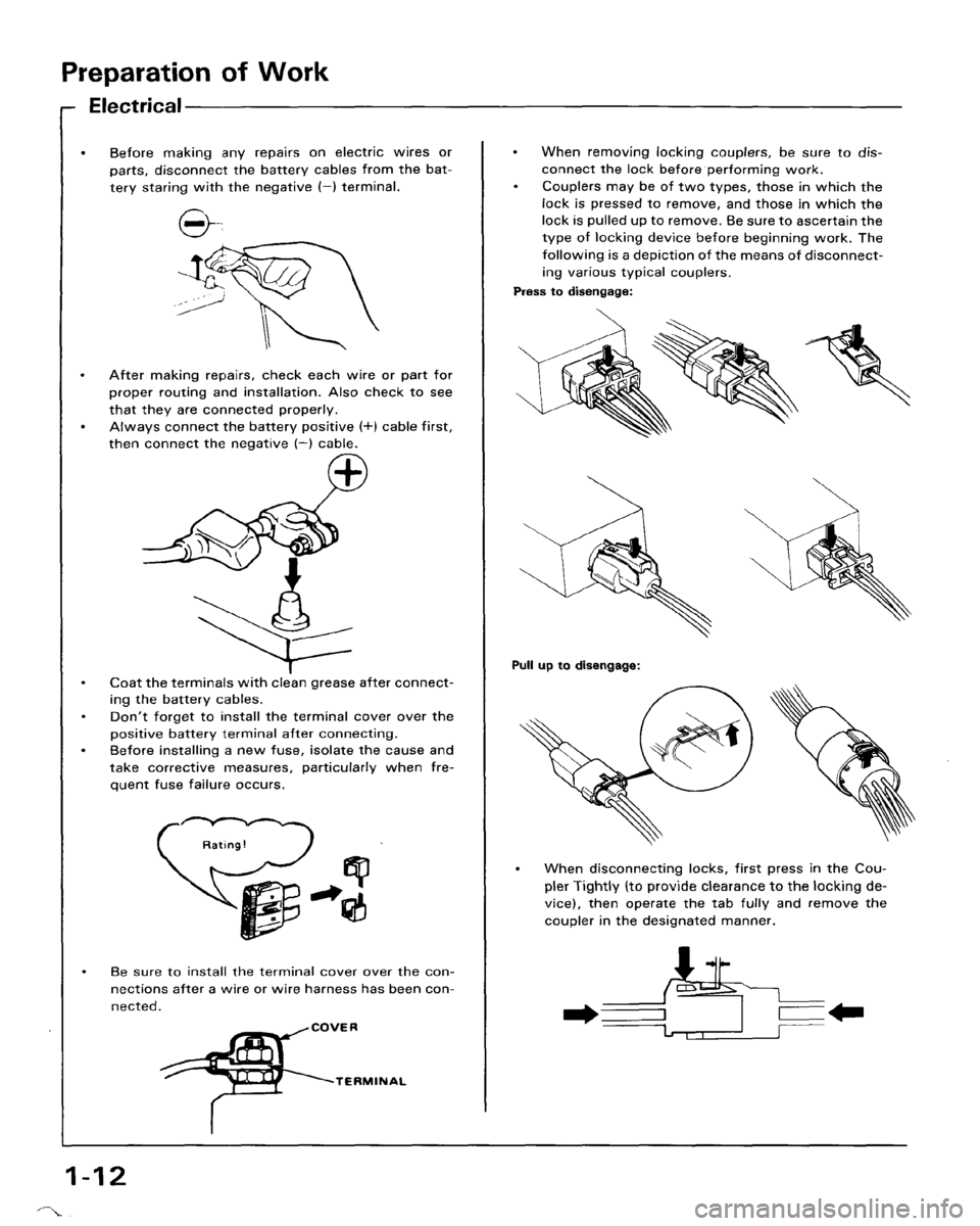HONDA ACCORD 1986 CA / 3.G Workshop Manual 