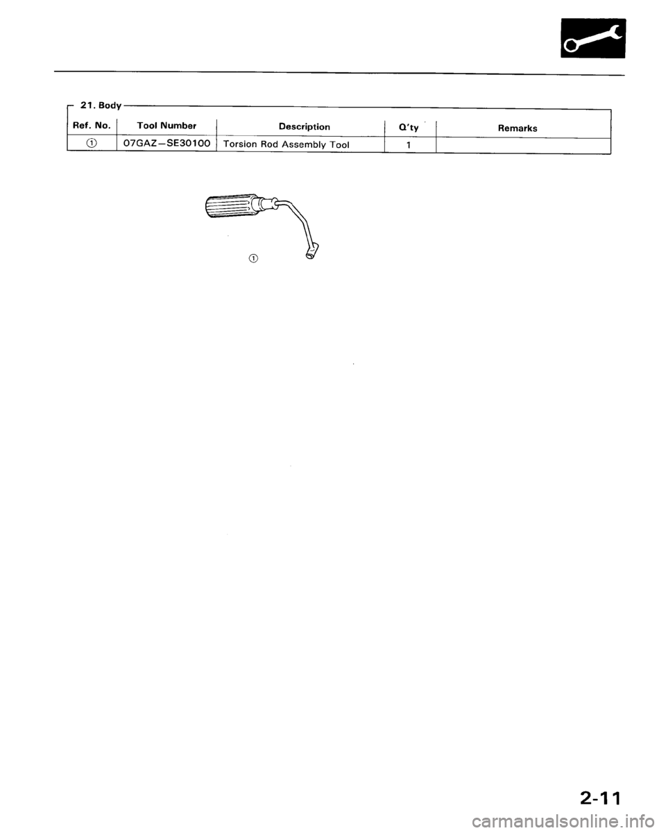 HONDA ACCORD 1986 CA / 3.G Workshop Manual 