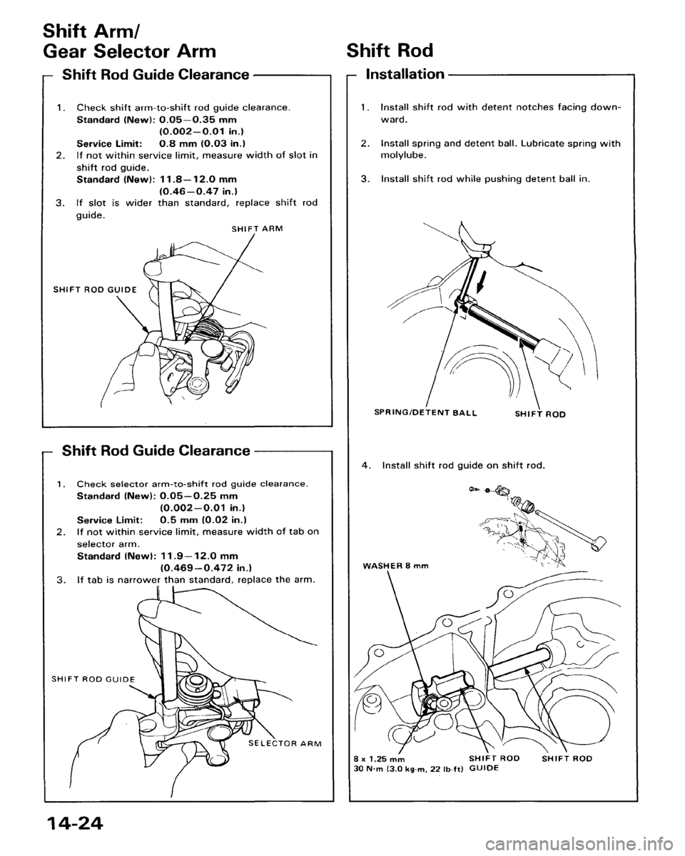 HONDA ACCORD 1986 CA / 3.G Workshop Manual 
