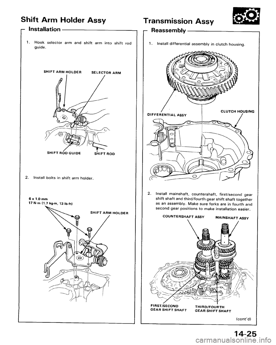 HONDA ACCORD 1986 CA / 3.G Workshop Manual 