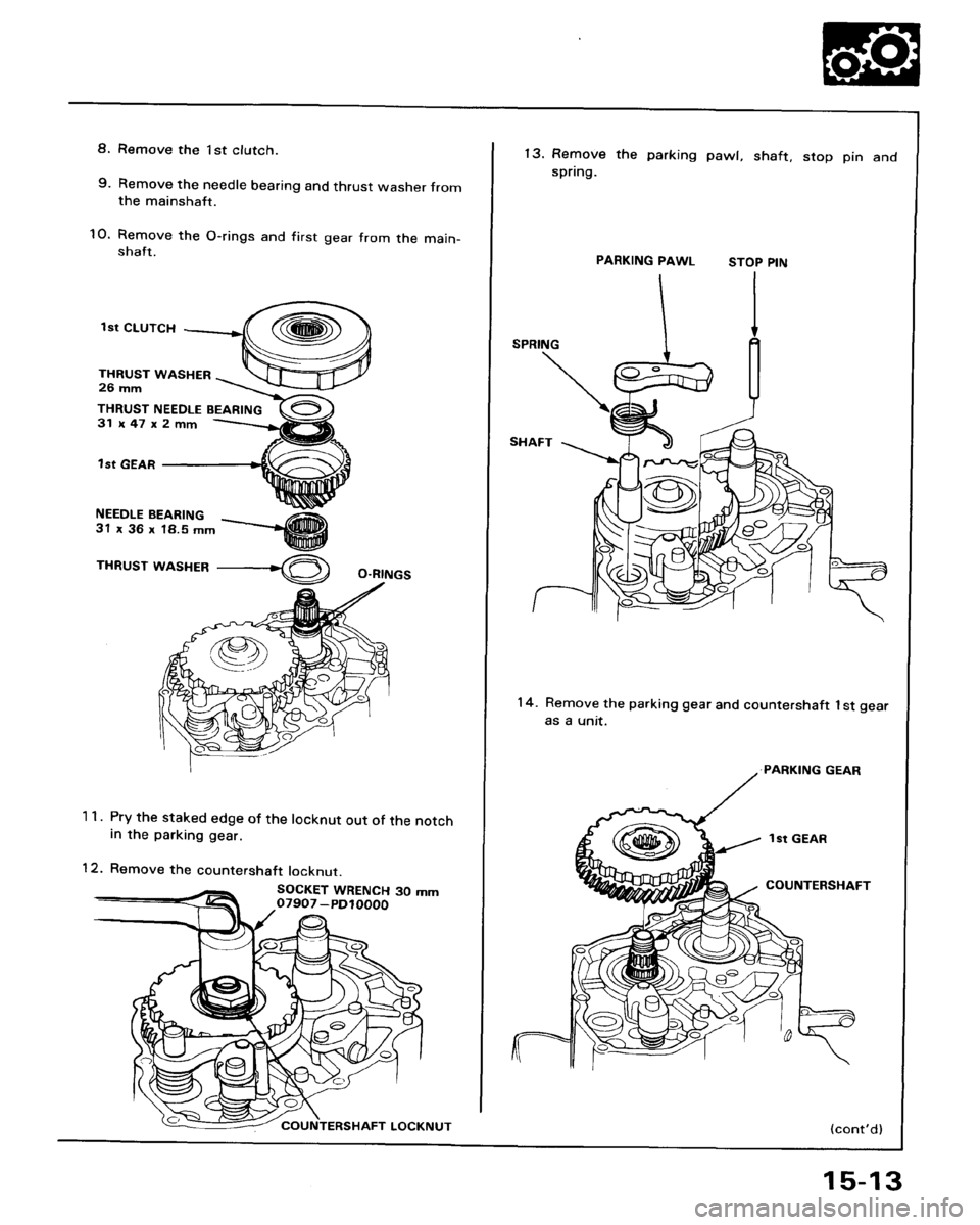 HONDA ACCORD 1986 CA / 3.G Workshop Manual 