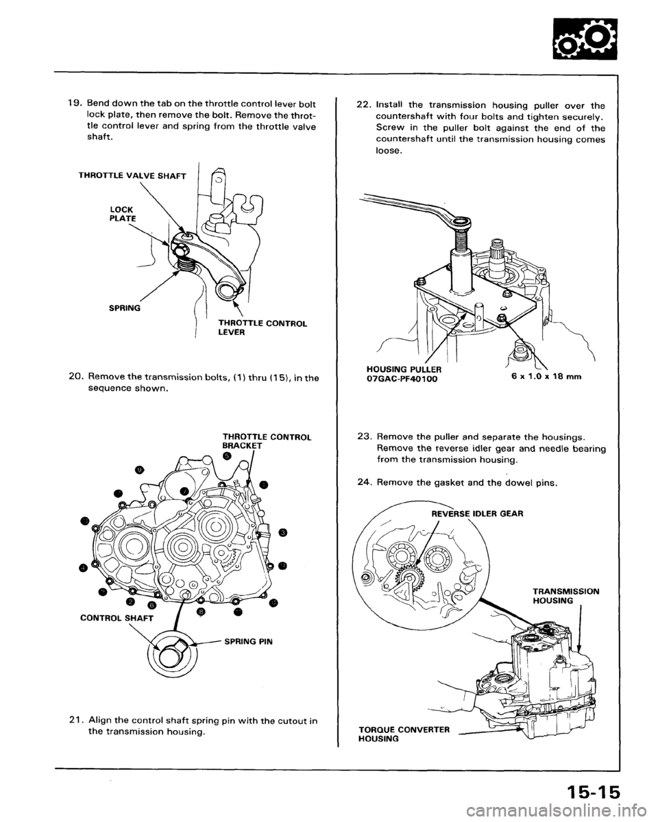 HONDA ACCORD 1986 CA / 3.G Workshop Manual 