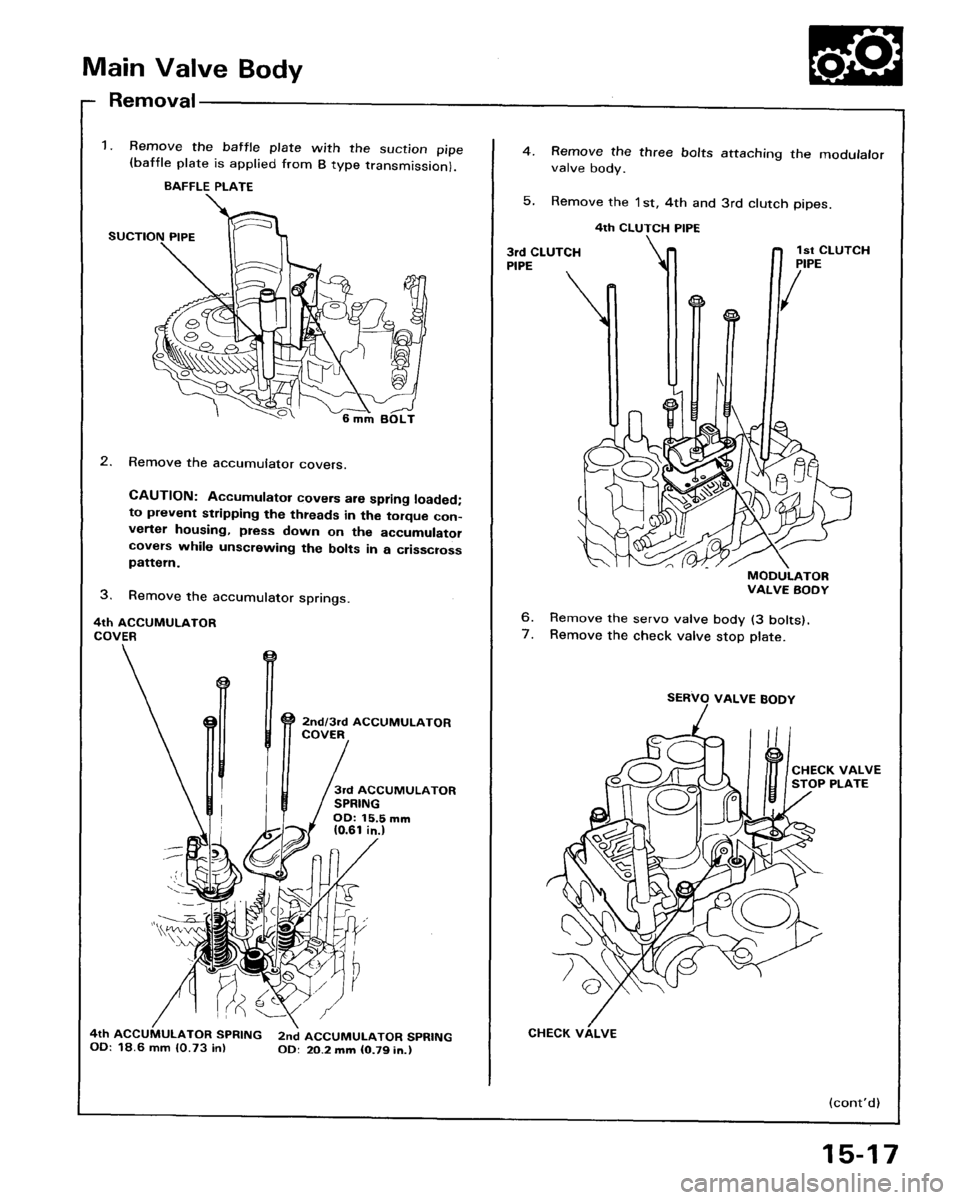 HONDA ACCORD 1986 CA / 3.G Workshop Manual 