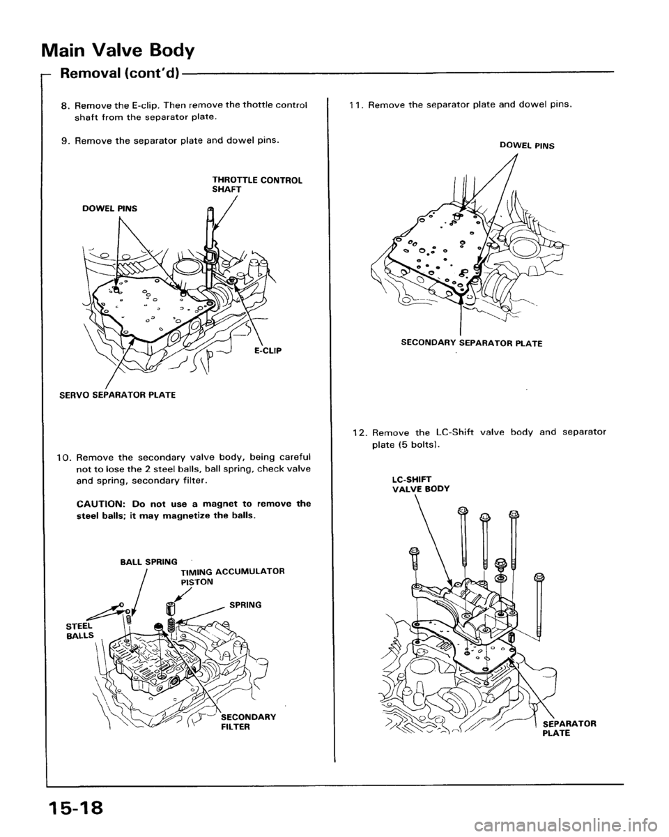 HONDA ACCORD 1986 CA / 3.G Workshop Manual 