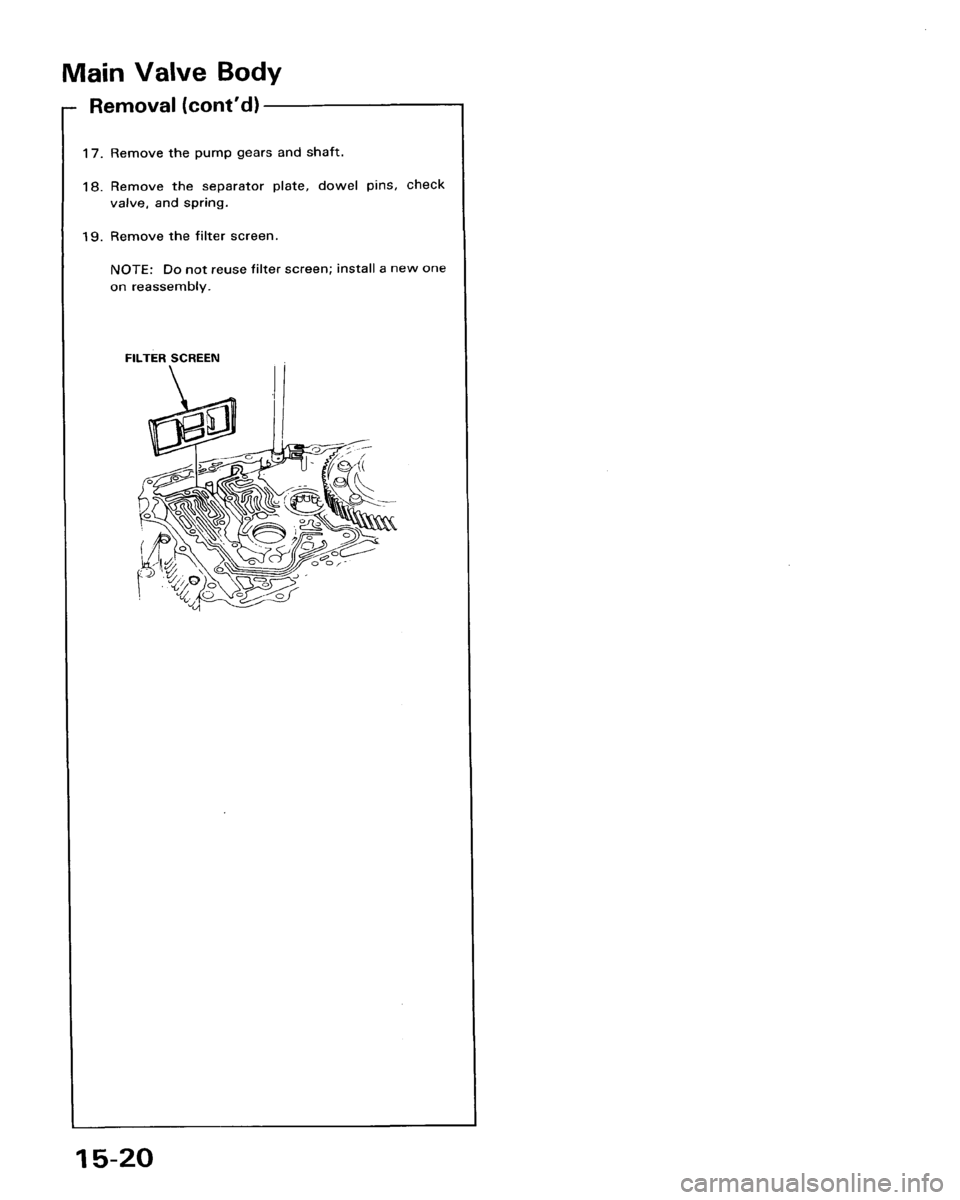 HONDA ACCORD 1986 CA / 3.G Workshop Manual 