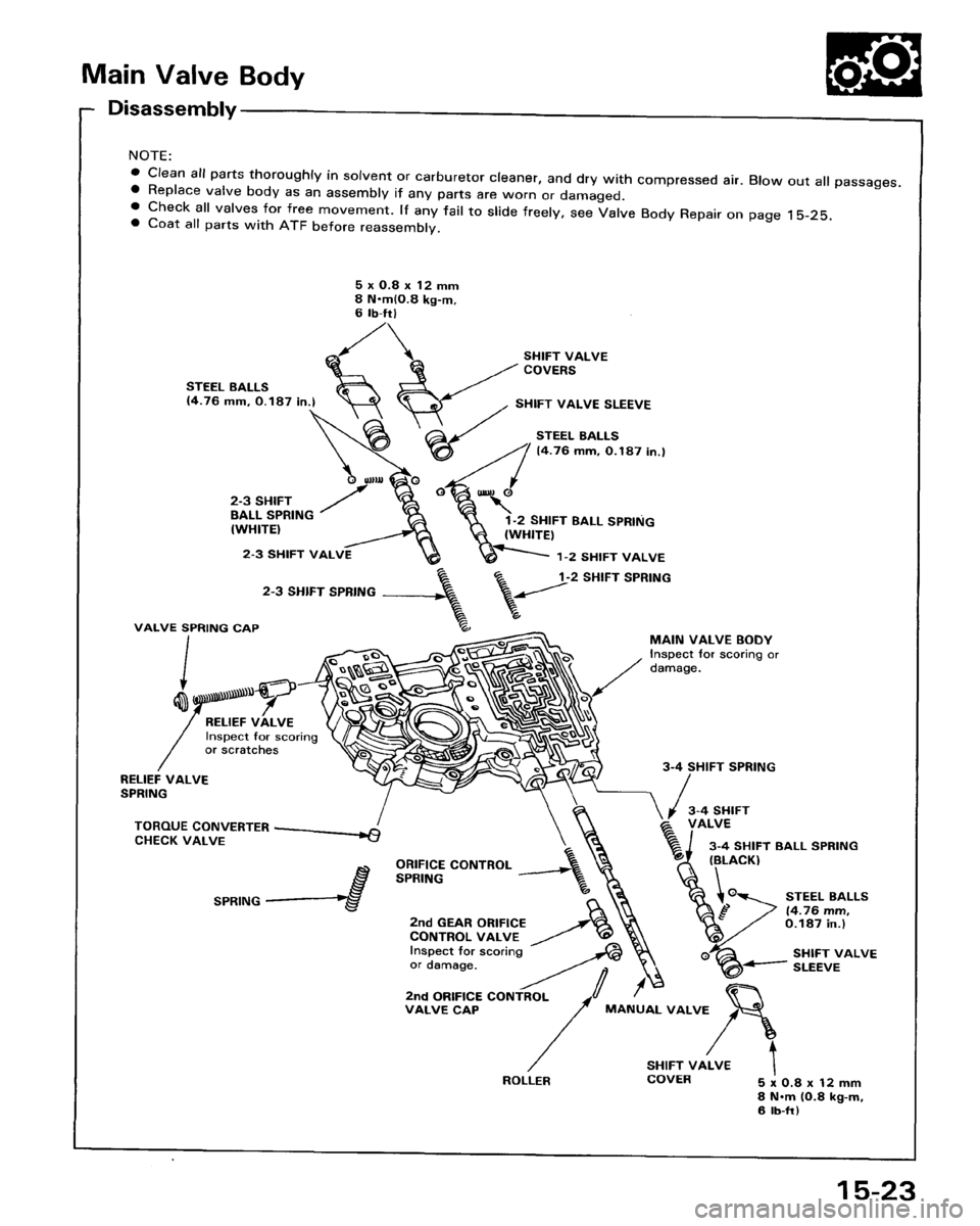 HONDA ACCORD 1986 CA / 3.G Workshop Manual 