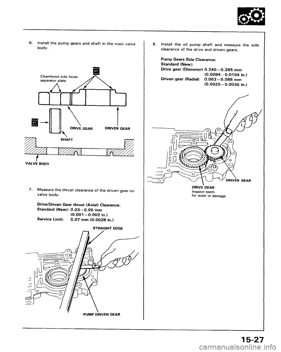 HONDA ACCORD 1986 CA / 3.G Workshop Manual 