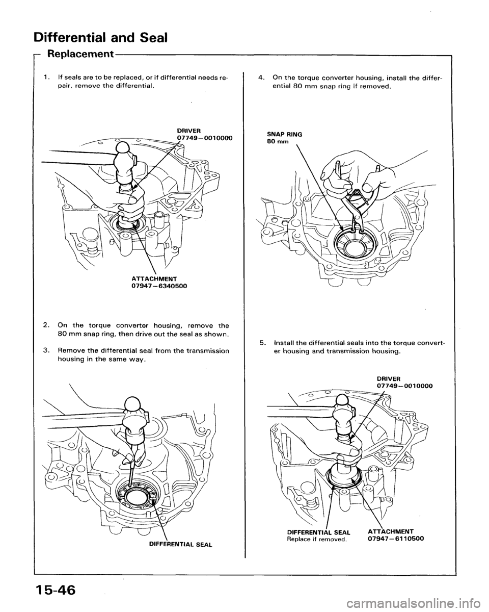 HONDA ACCORD 1986 CA / 3.G Workshop Manual 
