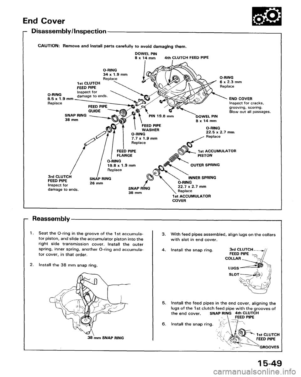 HONDA ACCORD 1986 CA / 3.G Workshop Manual 
