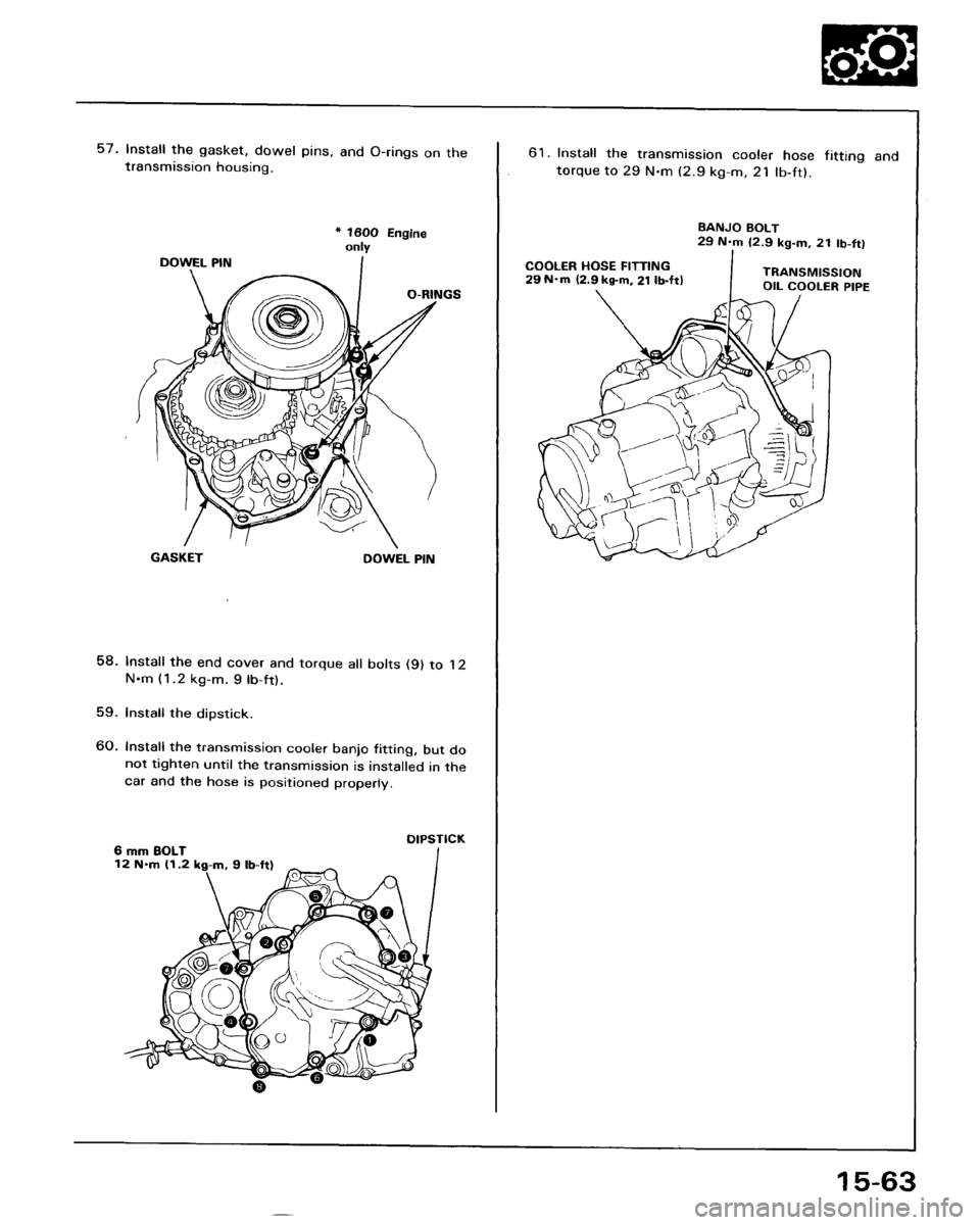 HONDA ACCORD 1986 CA / 3.G Workshop Manual 