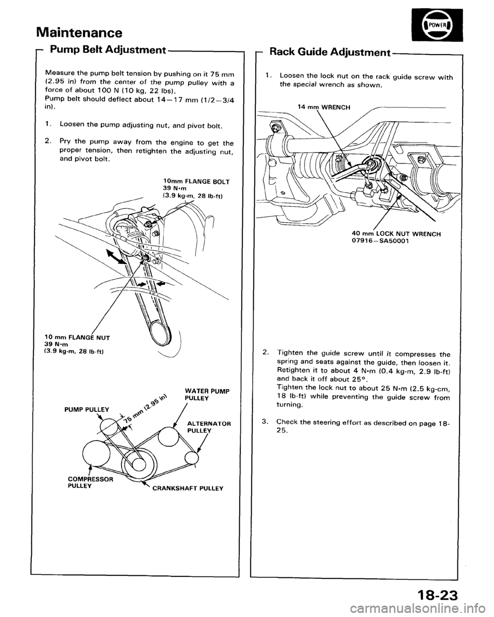 HONDA ACCORD 1986 CA / 3.G Workshop Manual 