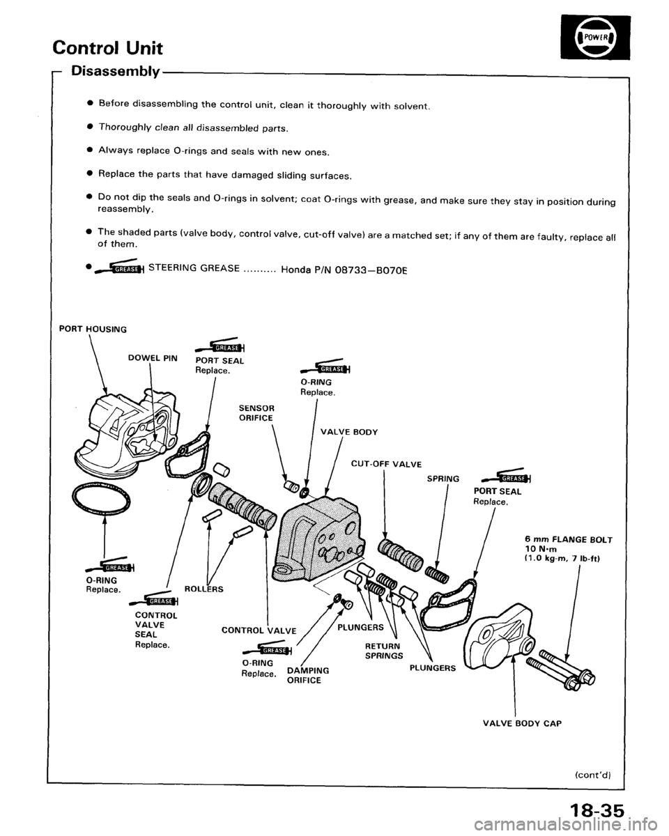 HONDA ACCORD 1986 CA / 3.G Workshop Manual 
