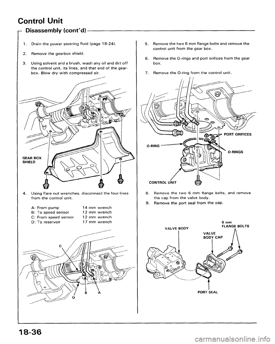 HONDA ACCORD 1986 CA / 3.G Workshop Manual 