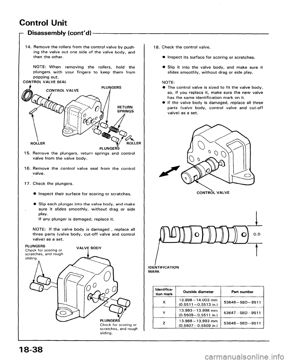 HONDA ACCORD 1986 CA / 3.G Workshop Manual 