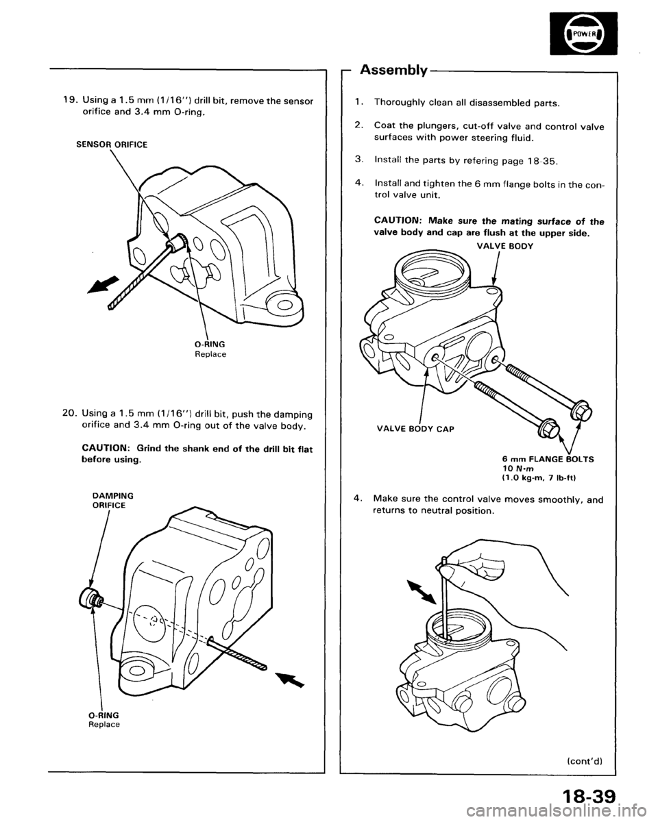 HONDA ACCORD 1986 CA / 3.G Workshop Manual 