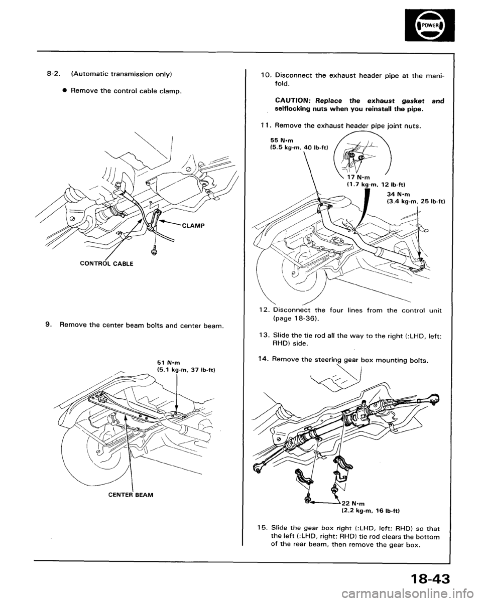 HONDA ACCORD 1986 CA / 3.G Workshop Manual 
