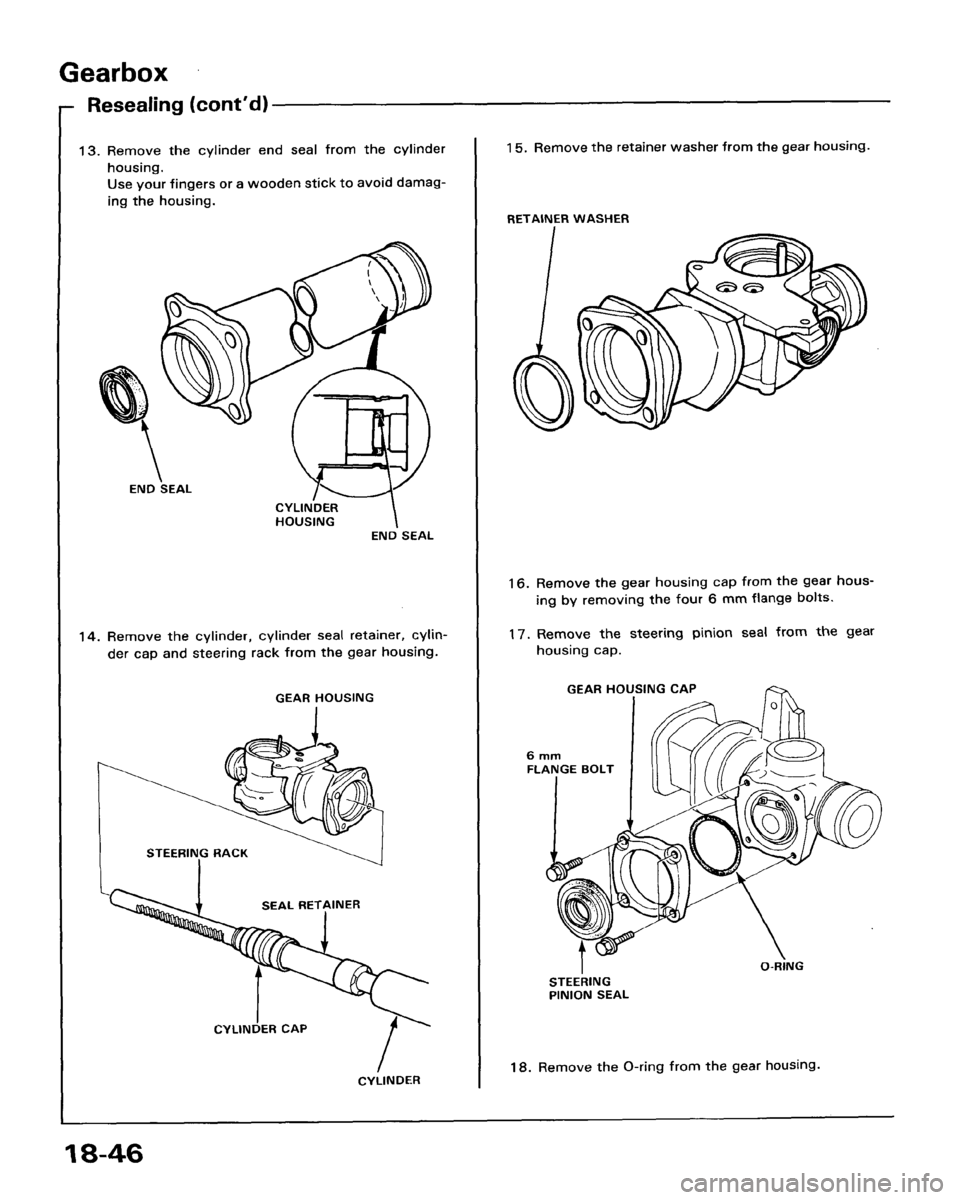 HONDA ACCORD 1986 CA / 3.G Workshop Manual 