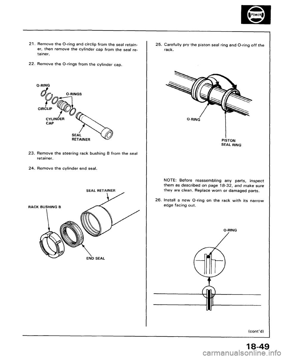 HONDA ACCORD 1986 CA / 3.G Workshop Manual 