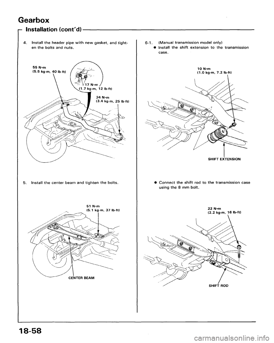 HONDA ACCORD 1986 CA / 3.G Workshop Manual 