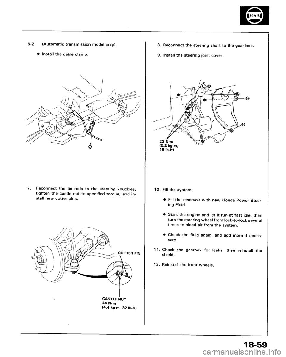 HONDA ACCORD 1986 CA / 3.G Workshop Manual 