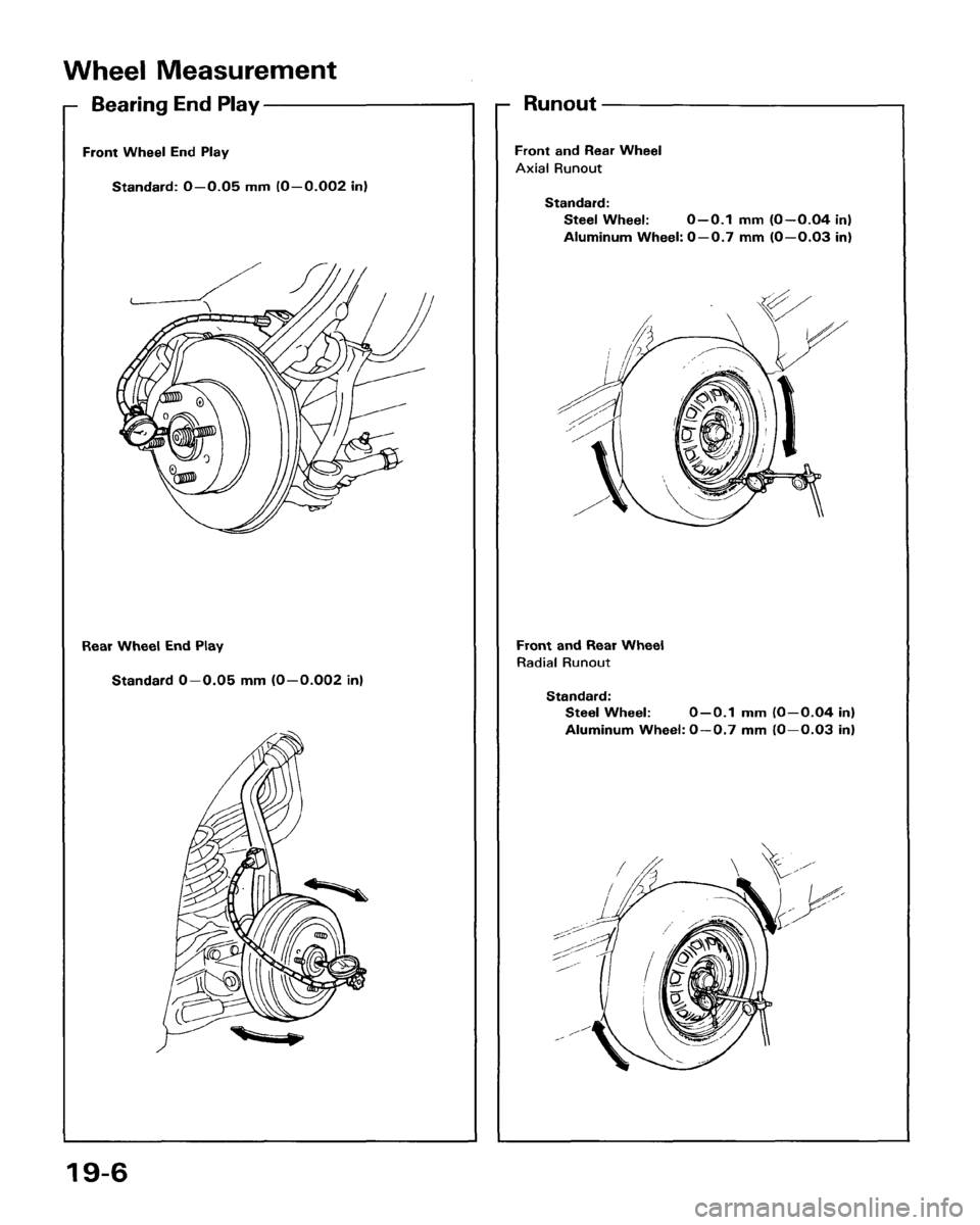 HONDA ACCORD 1986 CA / 3.G Workshop Manual 