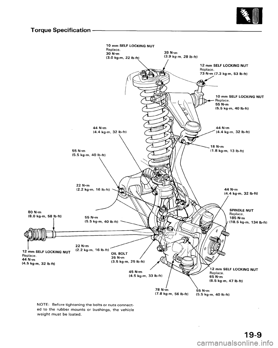 HONDA ACCORD 1986 CA / 3.G Workshop Manual 