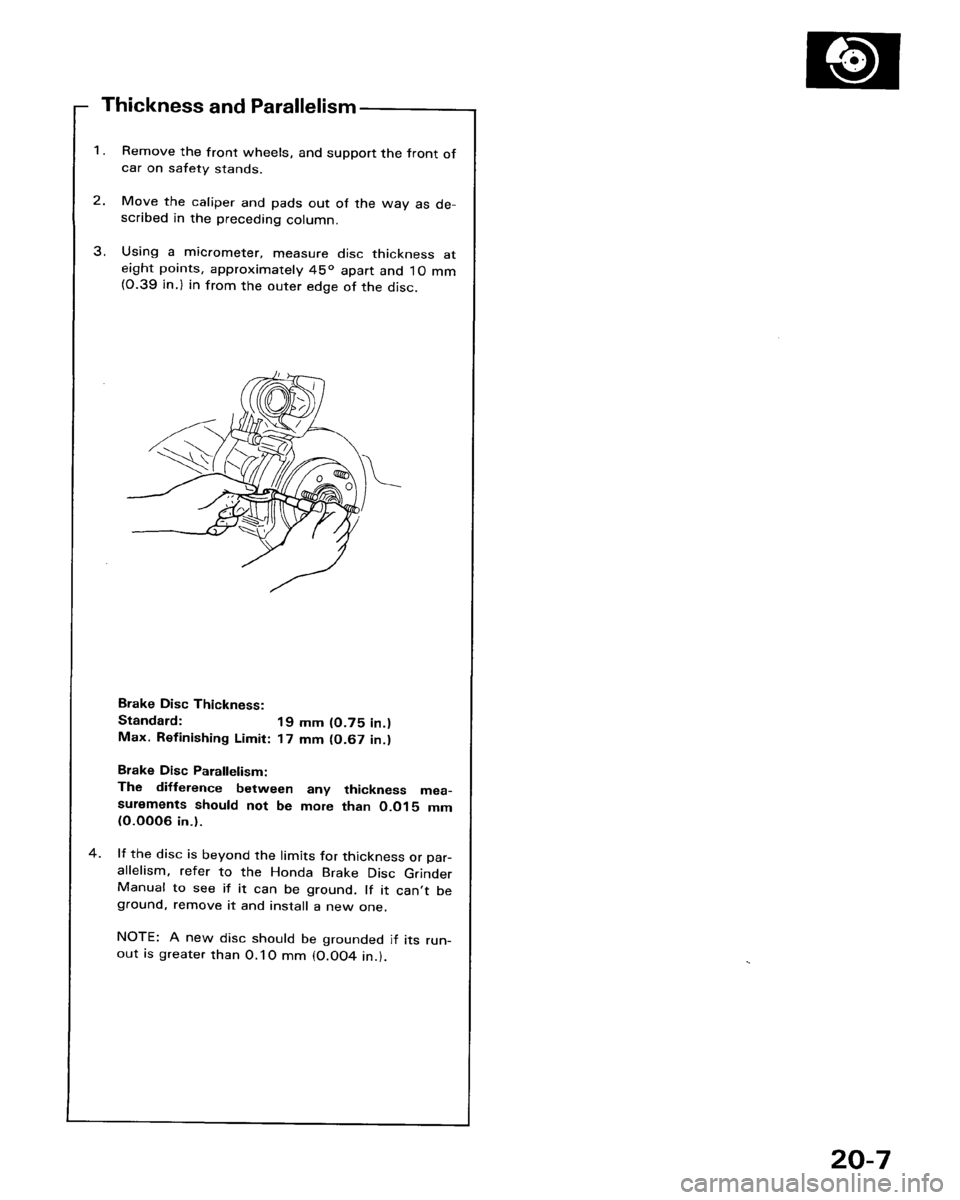 HONDA ACCORD 1986 CA / 3.G Workshop Manual 