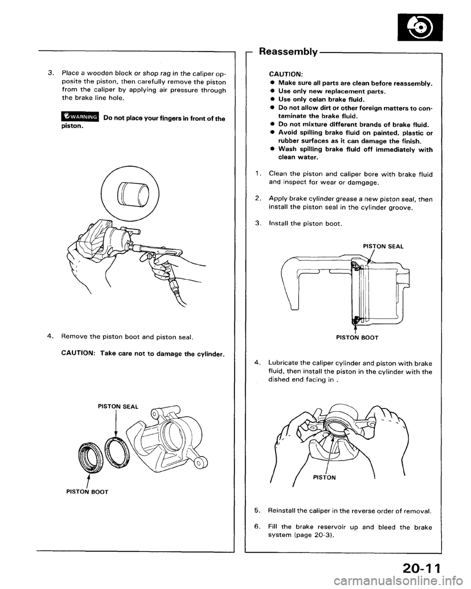 HONDA ACCORD 1986 CA / 3.G Workshop Manual 