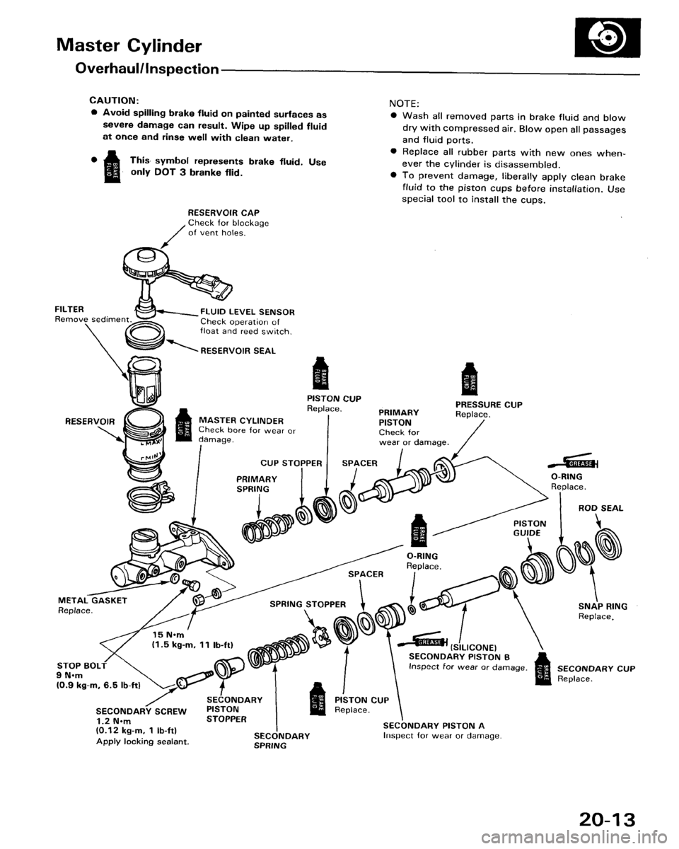 HONDA ACCORD 1986 CA / 3.G Workshop Manual 