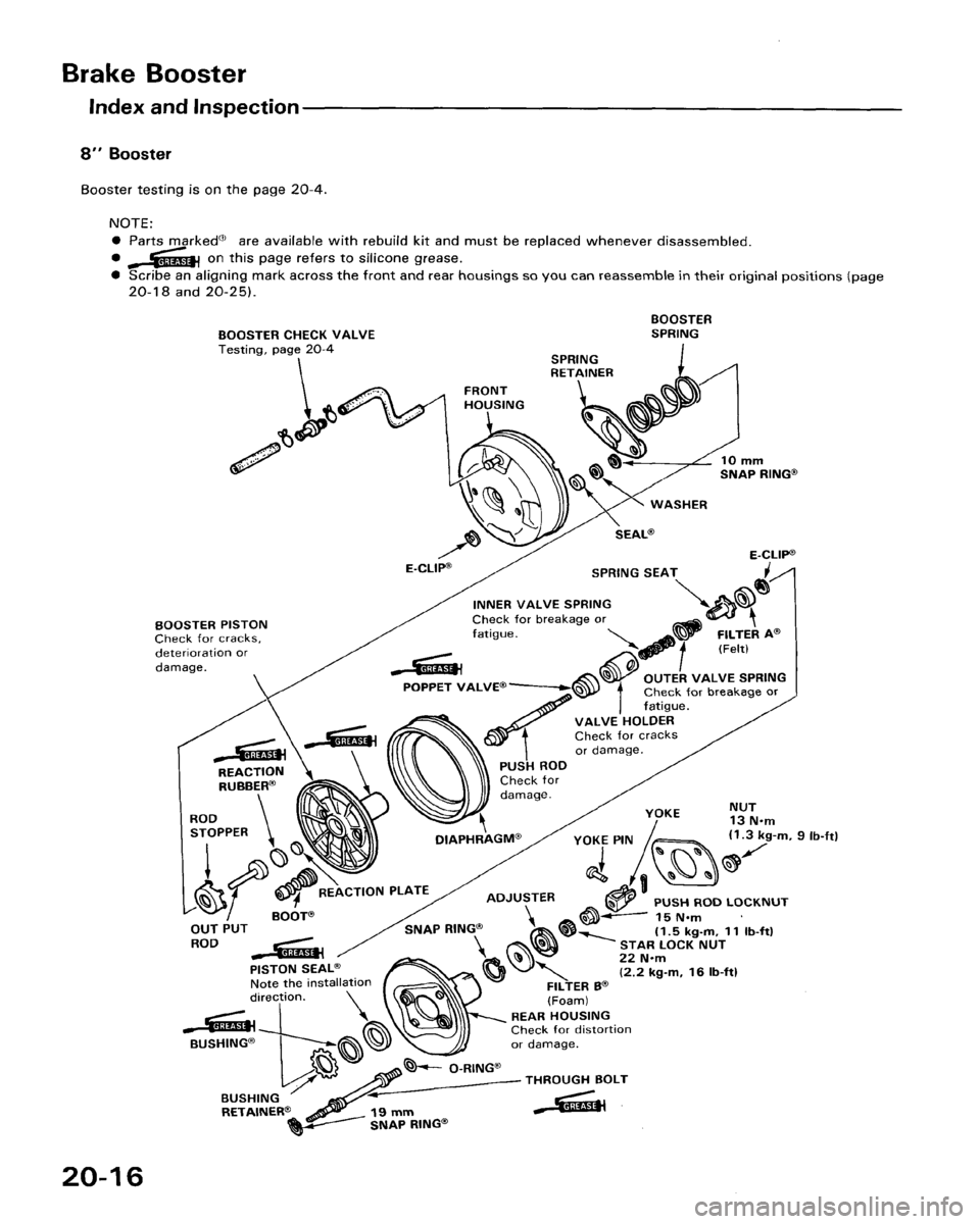 HONDA ACCORD 1986 CA / 3.G Workshop Manual 