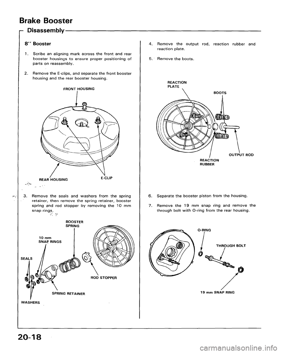 HONDA ACCORD 1986 CA / 3.G Workshop Manual 