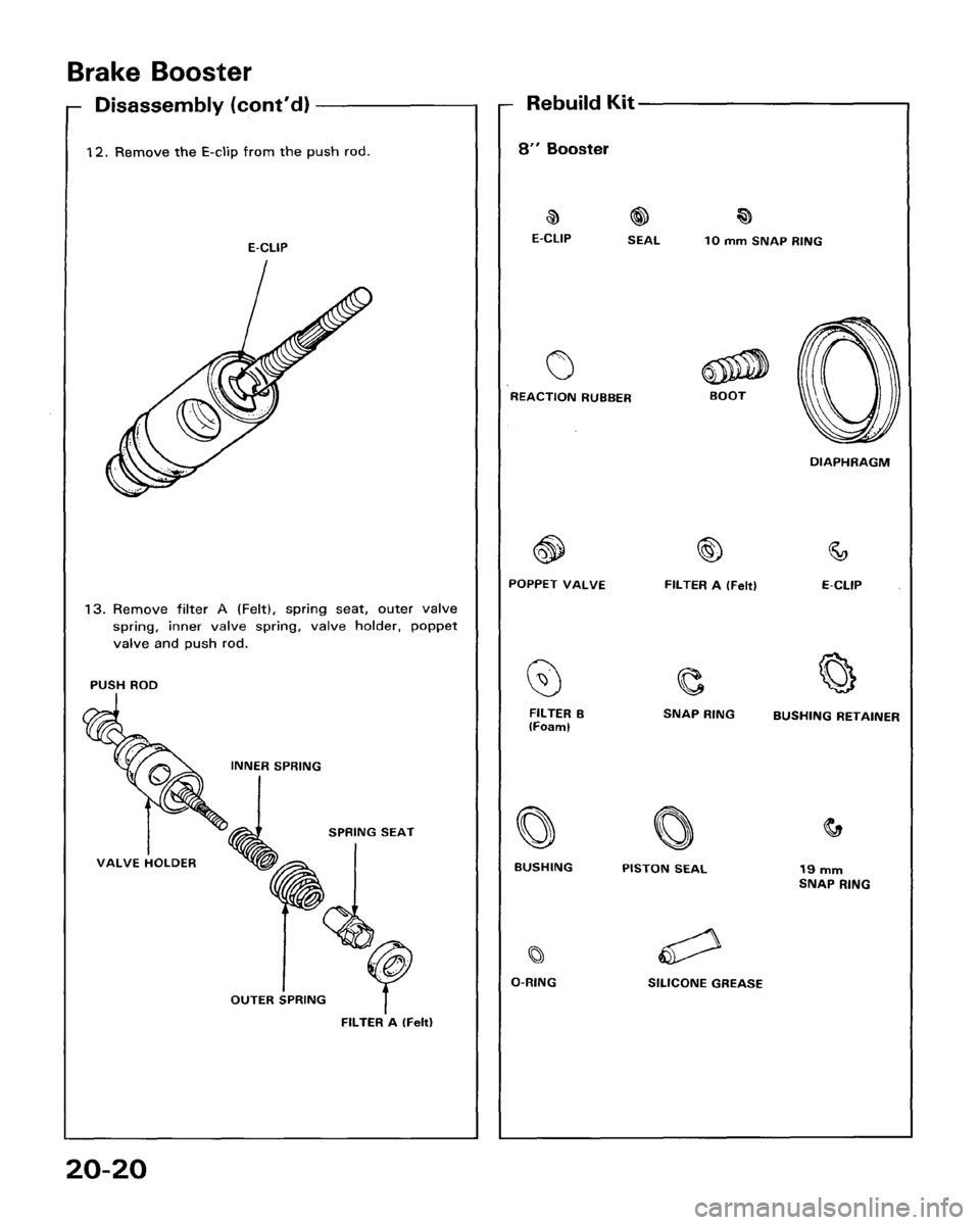 HONDA ACCORD 1986 CA / 3.G Workshop Manual 